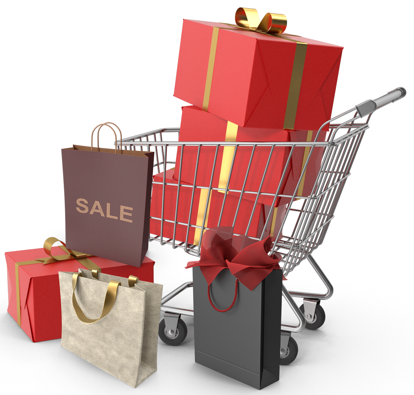 Shopping cart with sale deals for best coupon codes 2025